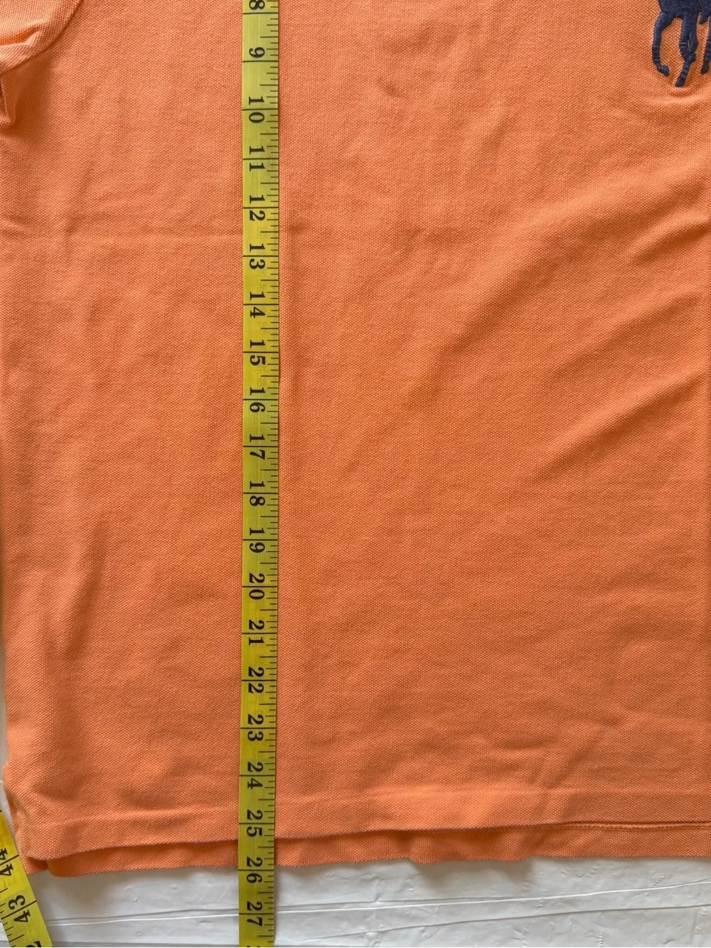 Polo Ralph Lauren - Men’s Big Pony Polo Shirt Custom Slim Fit - Orange, L